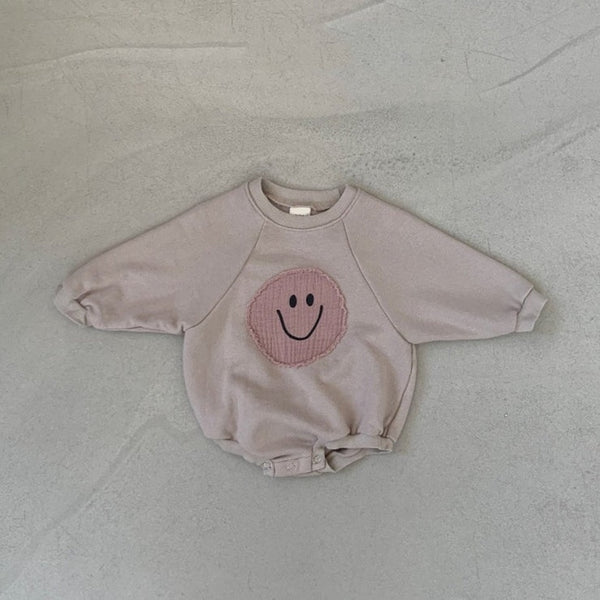 Smiley gezicht baby Sweatshirt Romper