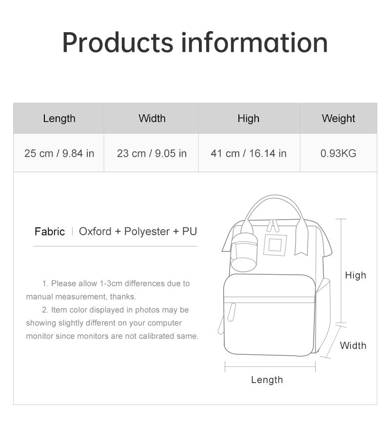 Mommy Bag/ Waterproof Maternal Backpack