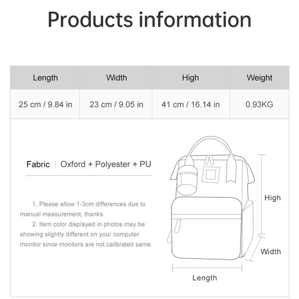 Mommy Bag/ Waterproof Maternal Backpack