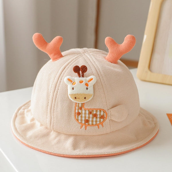 Baby Bucket Hat / Cute Bear Ear Cap Baby Bonnet For 0-2 Year