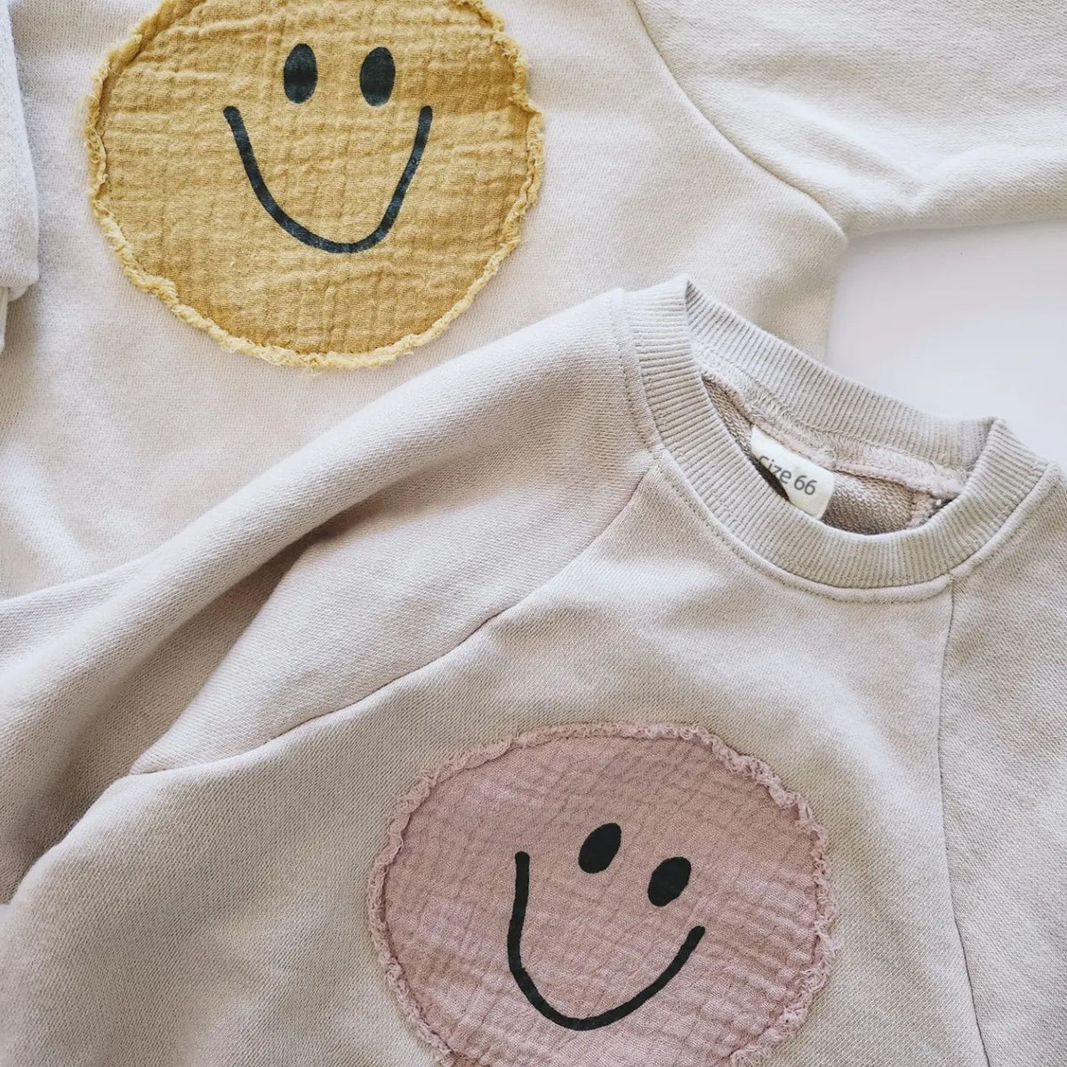 Smiley face baby Sweatshirt Romper