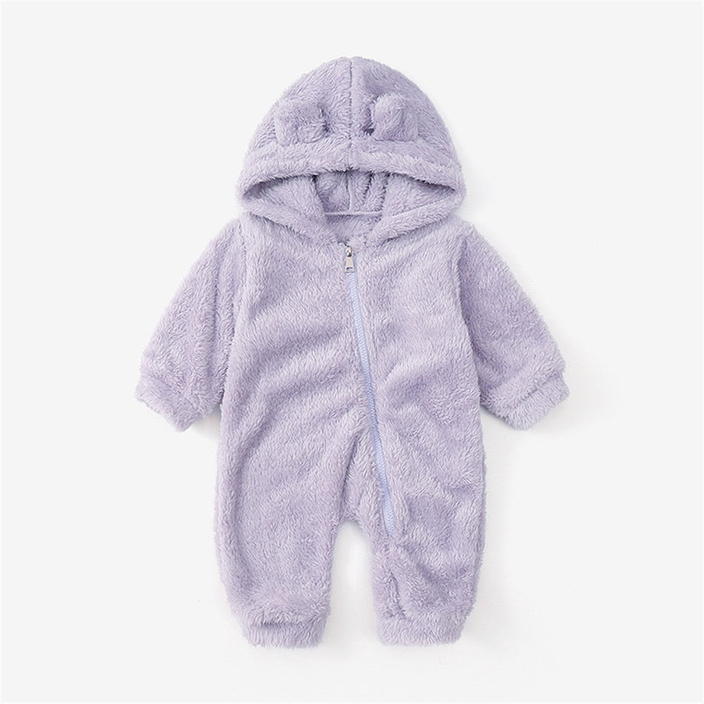 Cuddle Bear Warm Baby Rompers