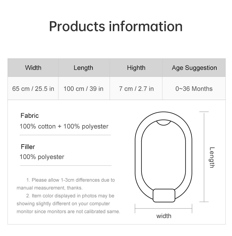 0-3T Baby Nest/  Portable Removable for 0-3 yrs