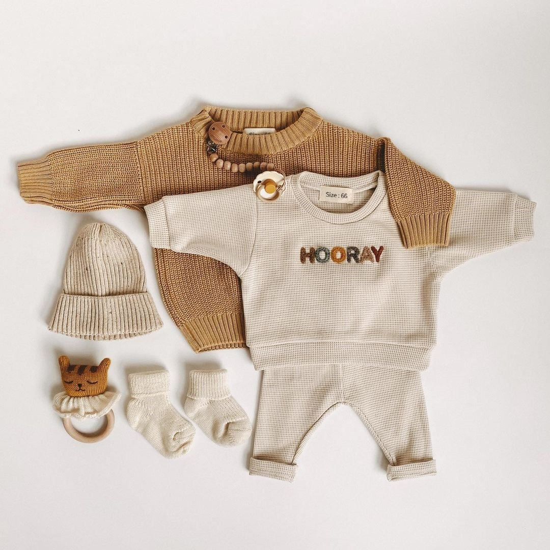 Hoera babykleertjes set