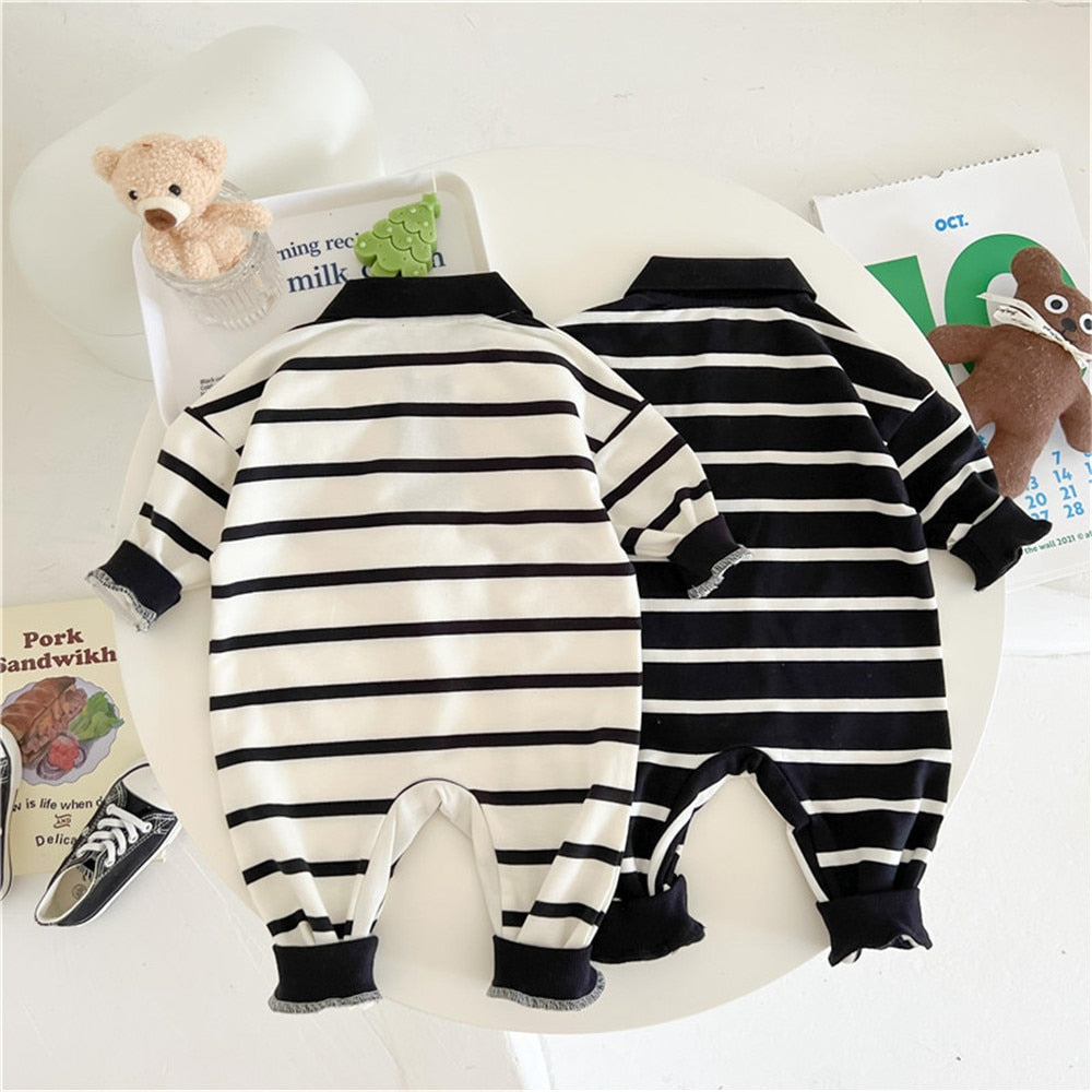 Stripe-tastic Baby Bear-y Romper