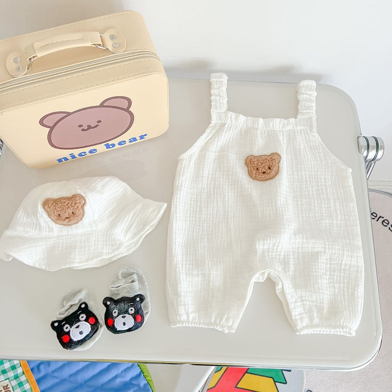 Maple Bear Sling Romper Set