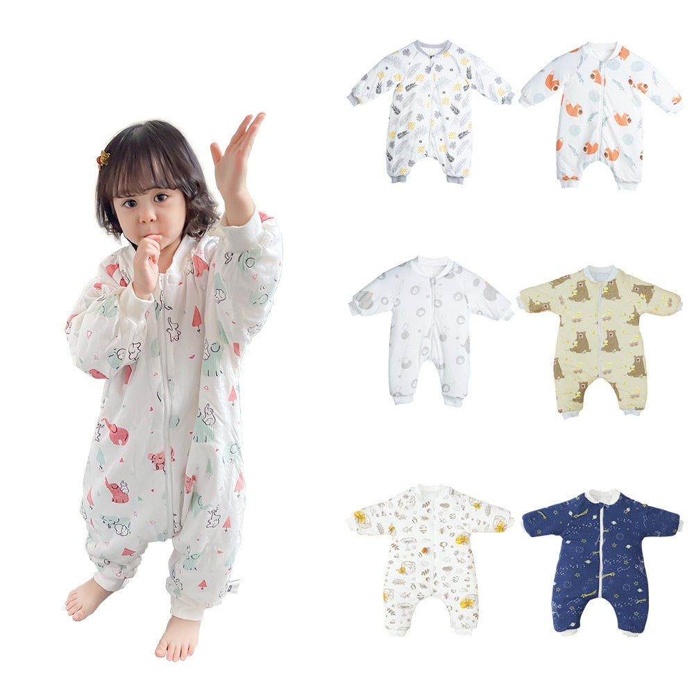 3.5 Tog Baby Sleep suits/ Removable Sleeves for 0-4 Yrs