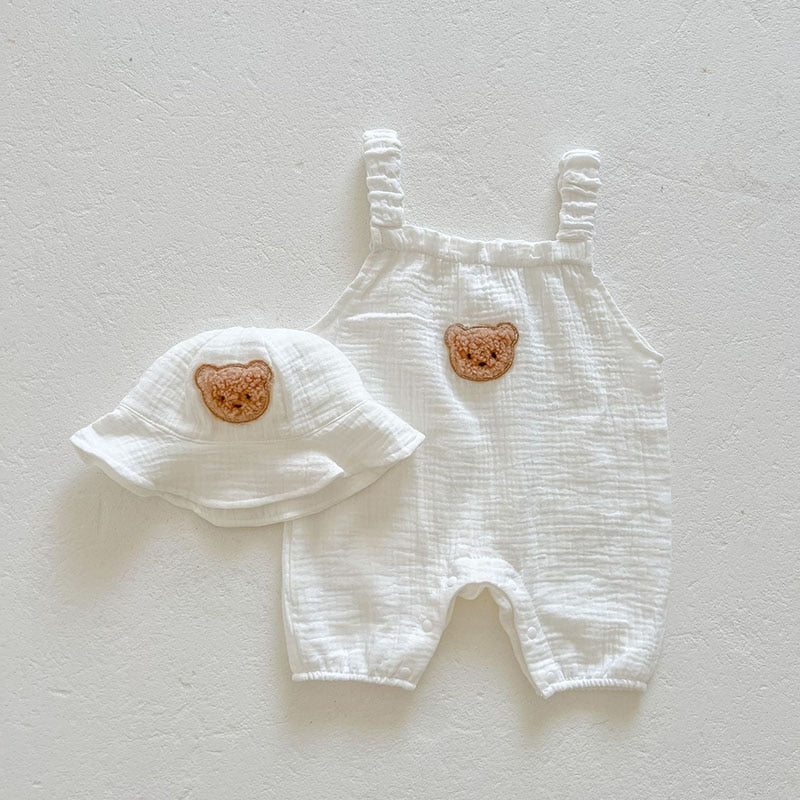 Maple Bear Sling Romper Set