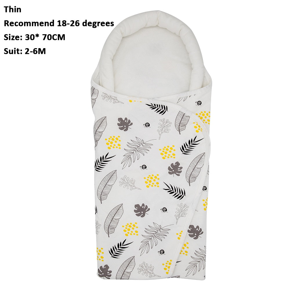 1 Tog Baby Swaddling Wraps for 0-6 Month