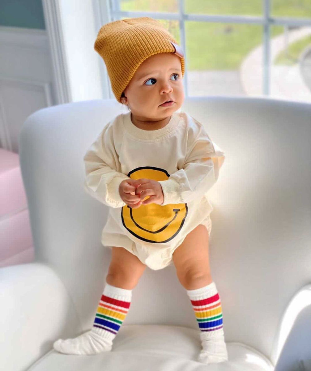 Vrolijke baby-smiley romper