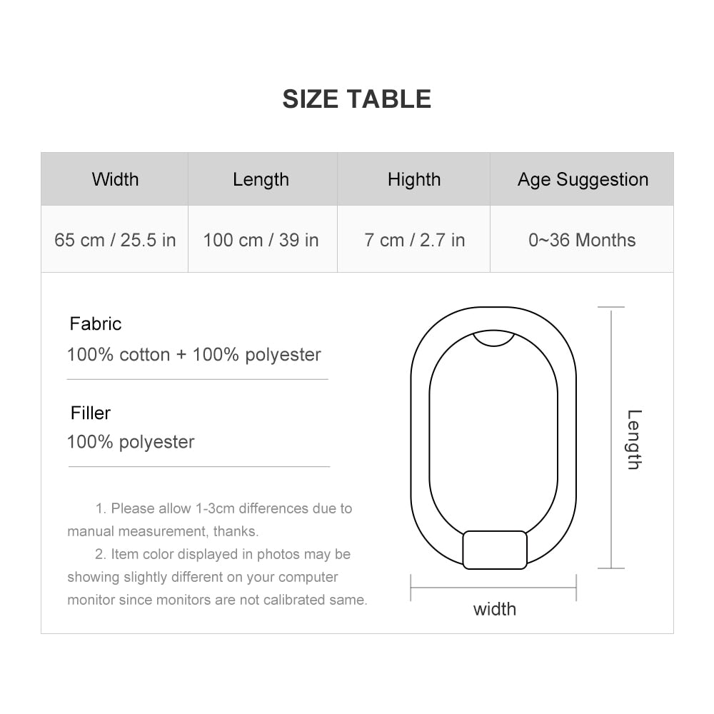 0-3T Baby Nest/  Portable Removable for 0-3 yrs