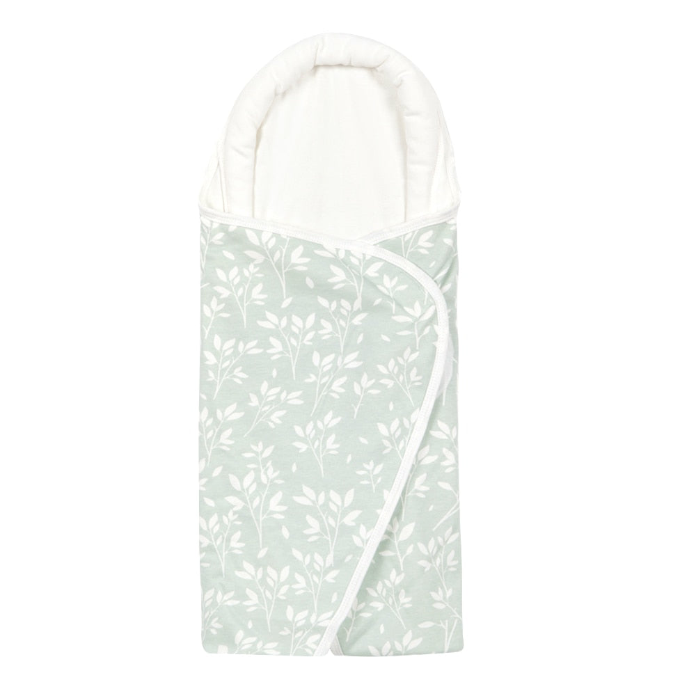 Vintage grass  pattern Image of a cozy and secure newborn baby swaddle sack designed for infant sleep, suitable for 0-3 months with TOG 0.5 rating