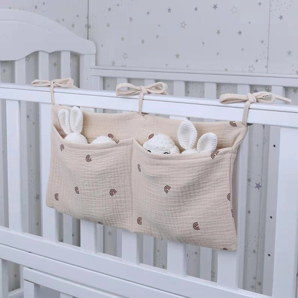 Opbergtas voor babybedje / Luiertas voor hoofdeinde voor kinderen