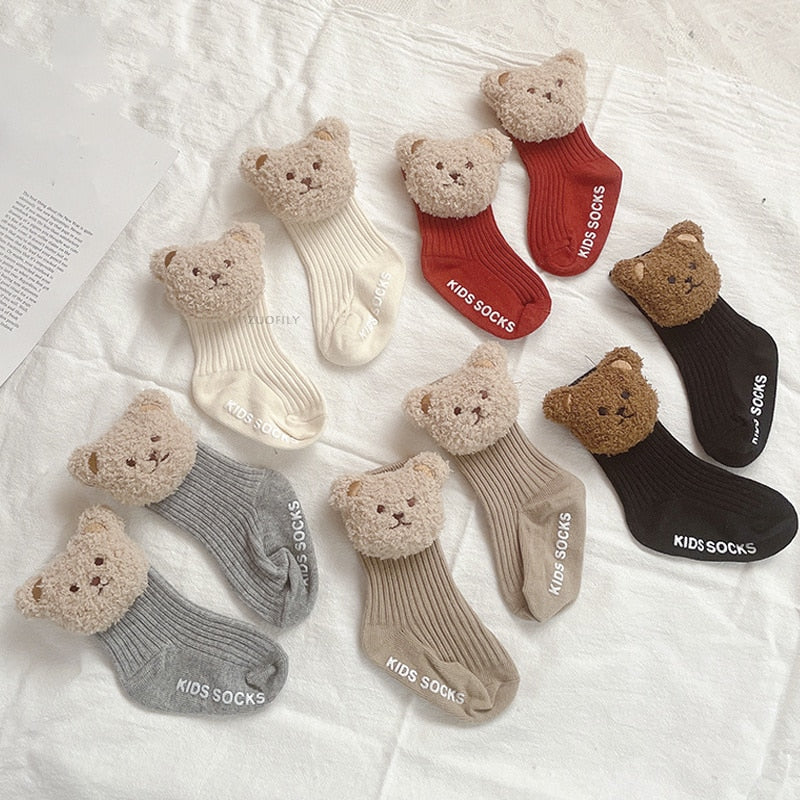 Baby Socks for Kids / Soft Cotton Bear Children Socken For 0-3 Yrar