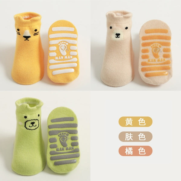 3 Pairs Socks/ Cute Cotton Toddler Socks For 0-3 Years