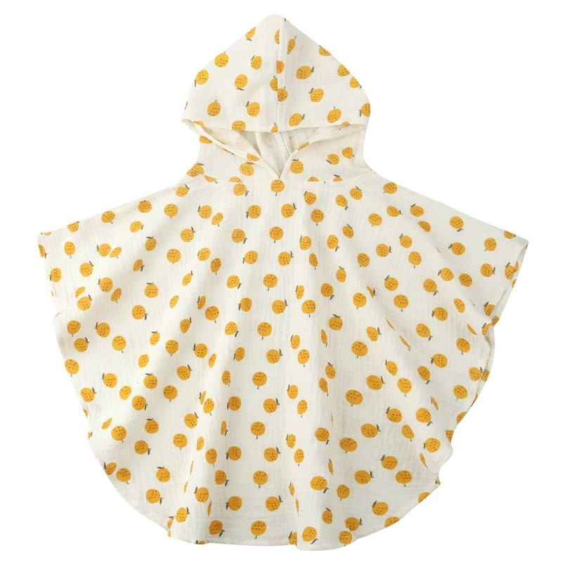 Babycapuchon / badhanddoek voor kinderen g Bloemenponcho's voor 0-3 jaar