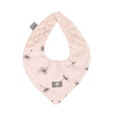 Unisex bibs, suitable for newborns and toddlers ,uper absorbent cotton and polyester fleece pink dandelion