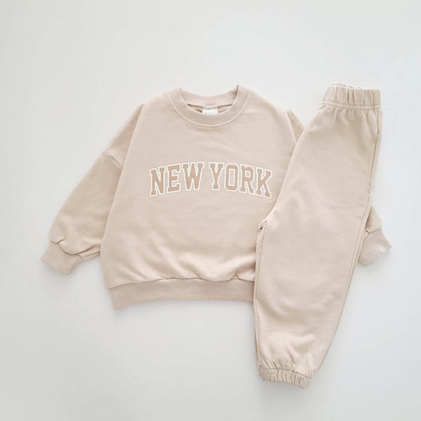 "NewYork" kindersweatshirt en broekoutfit