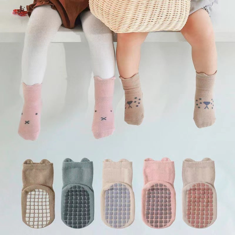 3 Pairs Socks/ Cute Cotton Toddler Socks For 0-3 Years