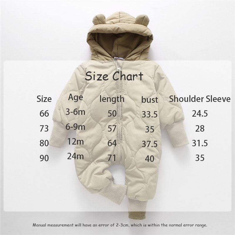 Winter babykleding / rompertjes berenpak baby-outfit