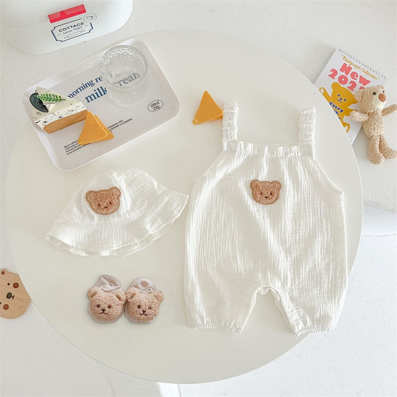 Maple Bear Sling Romper Set