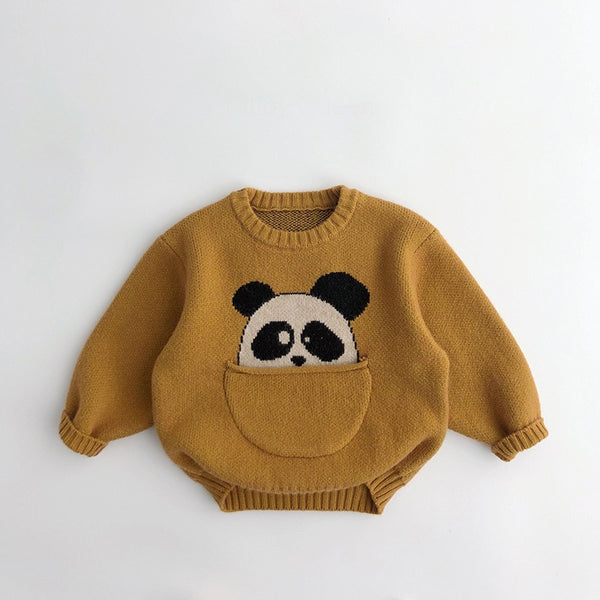 Jongens gebreide pullover outwear cartoon sweater voor 1-6 jr